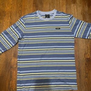 HUF blue and yellow striped long sleeve (Large)